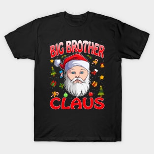 Big Brother Santa Claus Christmas Matching Costume T-Shirt